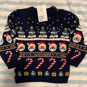 Brand new baby Christmas sweater